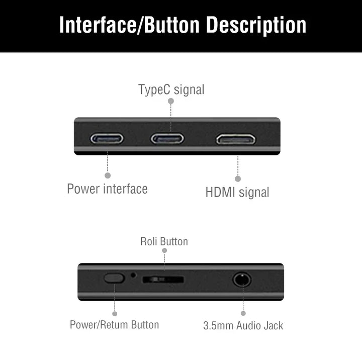 Portable 15.6 Inch Touch Monitor 1080p HDR Gaming On The Go