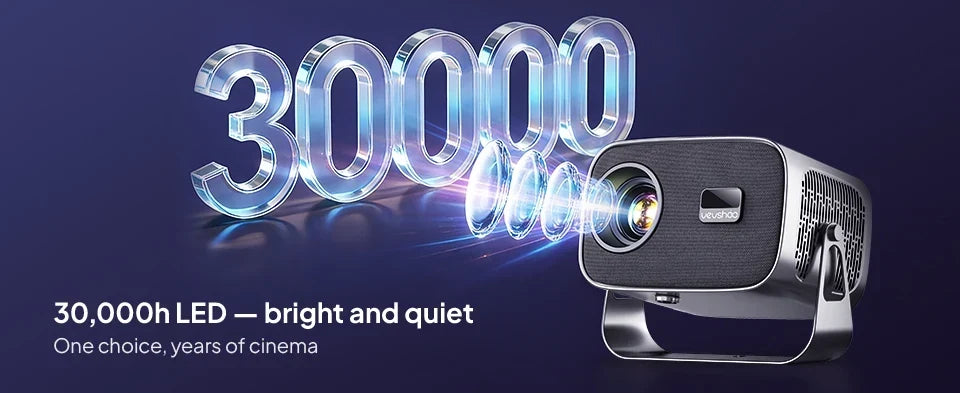 Android Projector A12 Mini 4K Ready 350 ANSI Lumens WiFi 6 Built In Speaker Back To School 2026