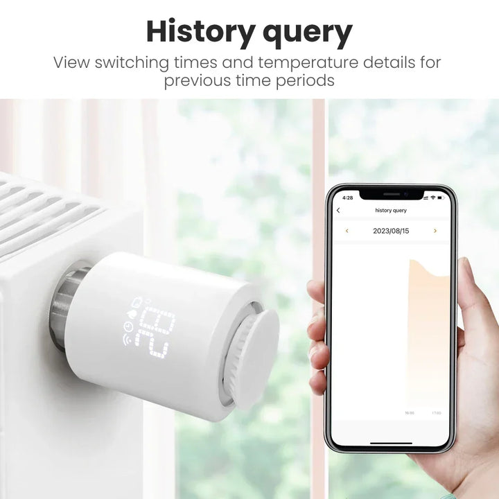 Smart Thermostat TRV Actuator ZigBee3.0 Radiator Valve Controller Voice Assistant Compatible Fall 2025 Gift