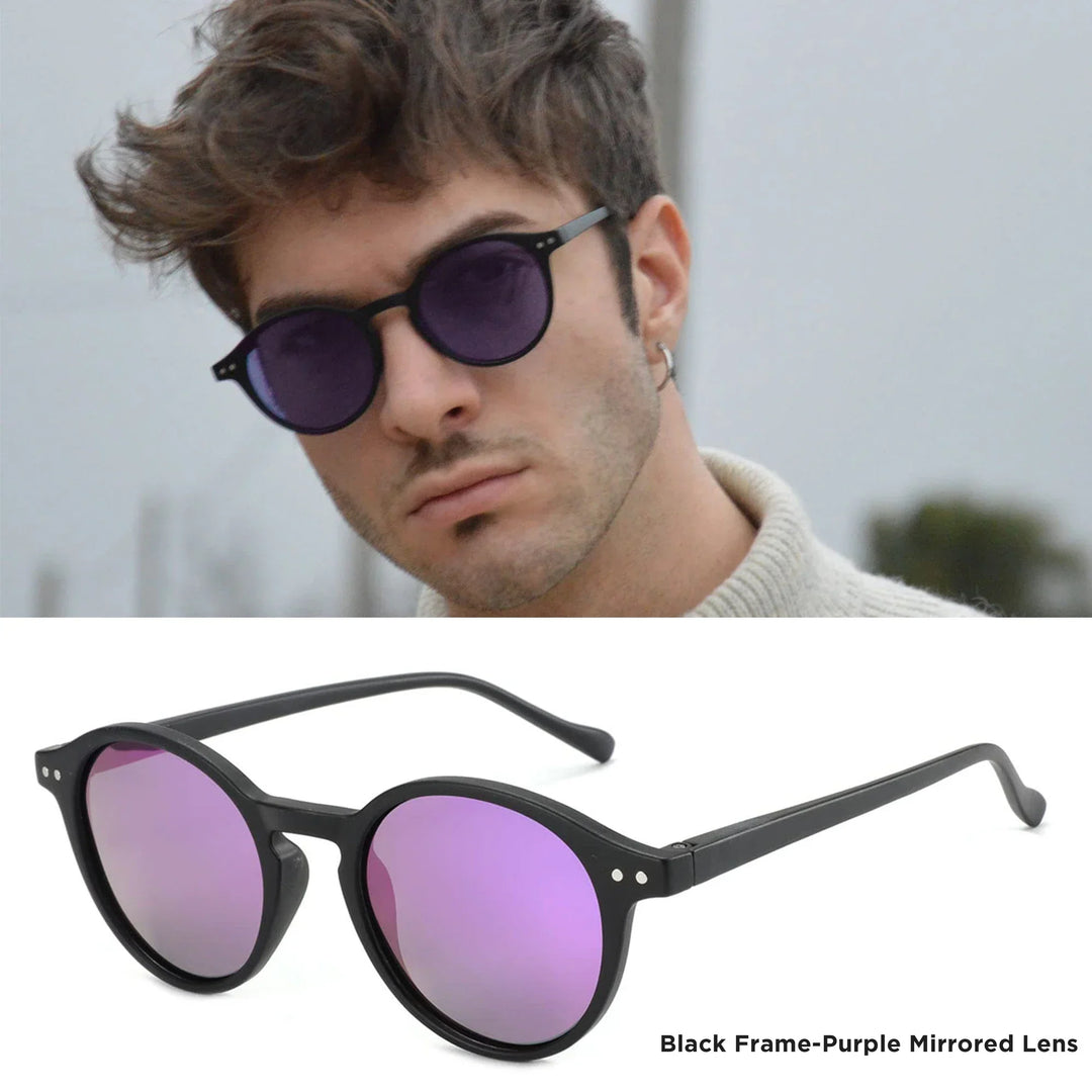 Polarized Sunglasses Round Retro Unisex Eyewear Summer 2026 Trend UV400 Protection