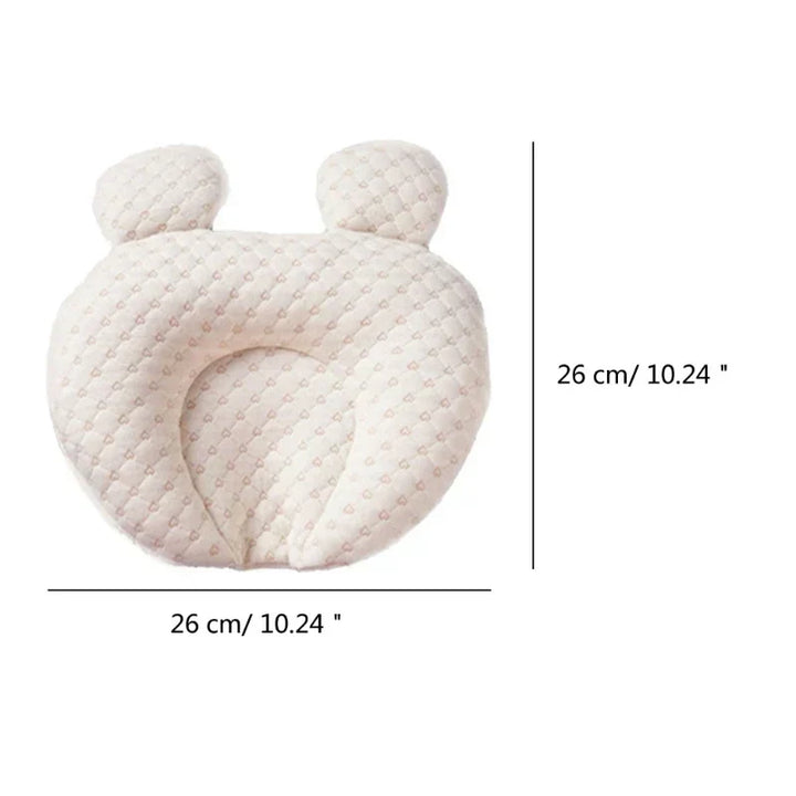 Natural Latex Baby Head Support Pillow - Pediatrician-Recommended Sleep Aid for Flat Head Prevention