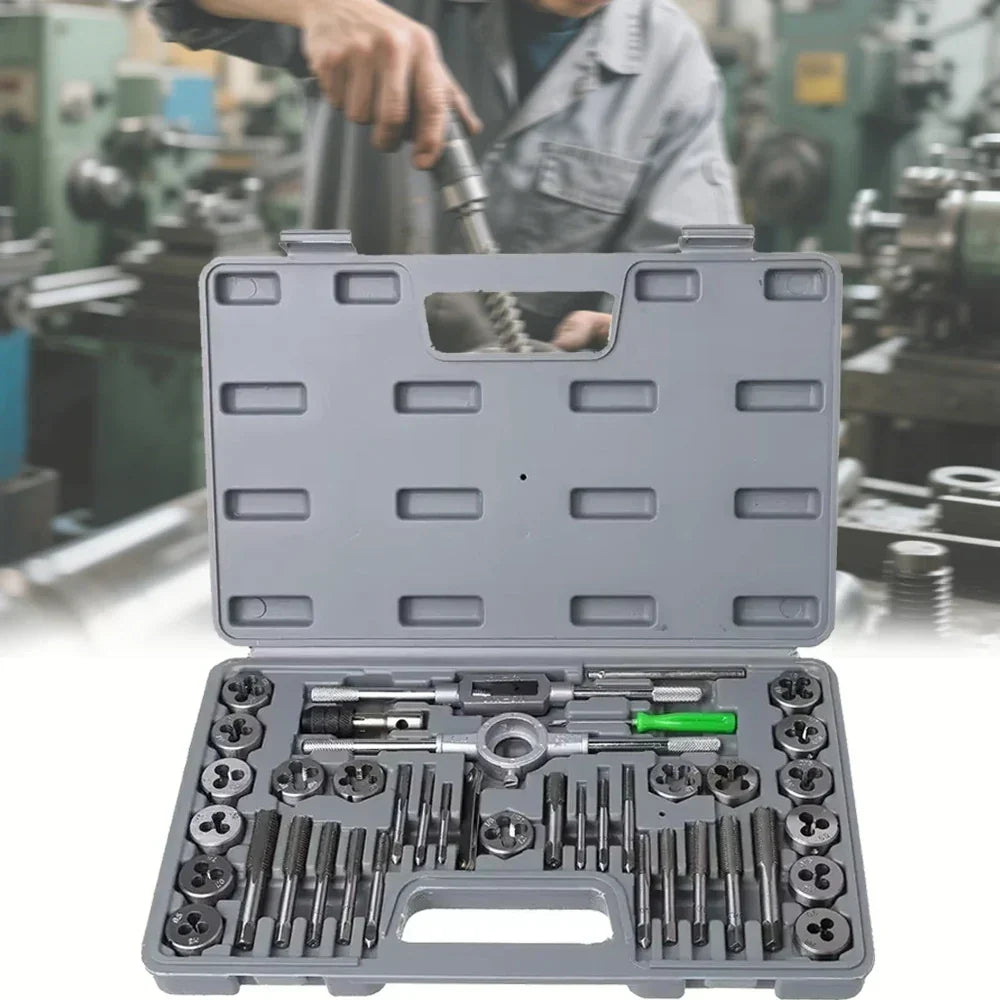 Tap Die Set Stainless Steel 40-Piece Hand Threading Kit Fall 2025 Durable Storage Case