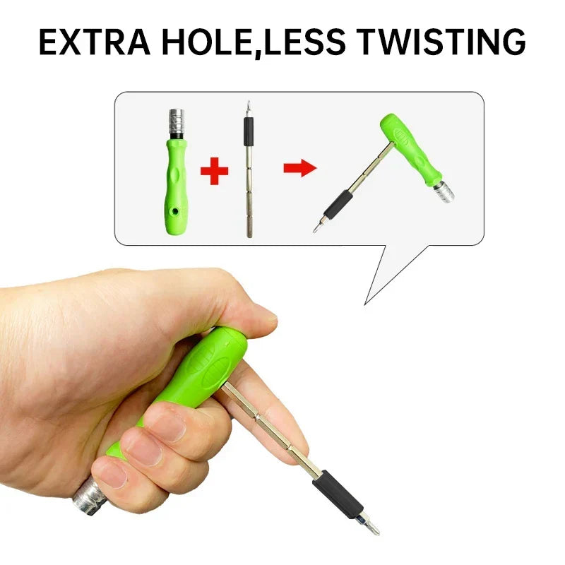 Precision Screwdriver Set 32-In-1 Magnetic Bits Repair Tool Kit For Phones And Tablets Green Handle Back To School 2025