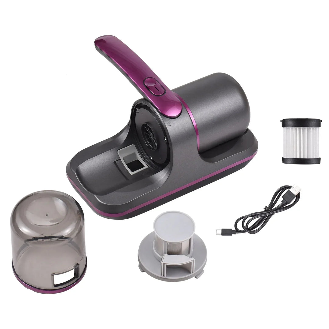 Compact Mattress Vacuum Cleaner 100W Cordless UV Bed Cleaner 8000Pa Strong Suction