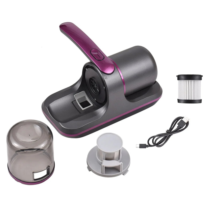 Compact Mattress Vacuum Cleaner 100W Cordless UV Bed Cleaner 8000Pa Strong Suction