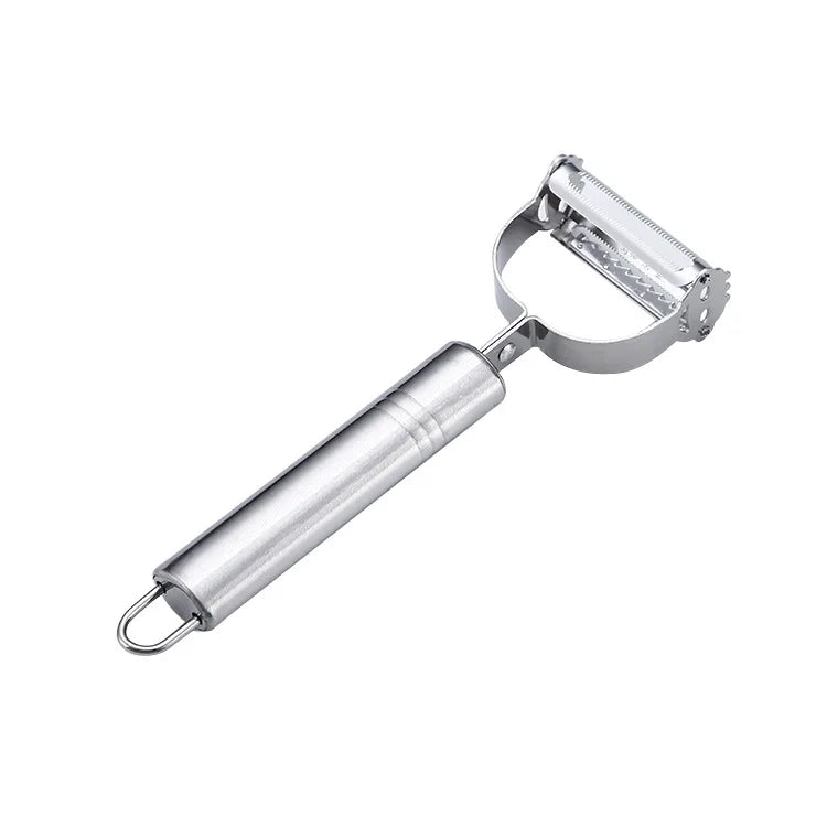 Multifunctional Stainless Steel Kitchen Peeler - Durable Vegetable and Fruit Slicer for Easy Household Use