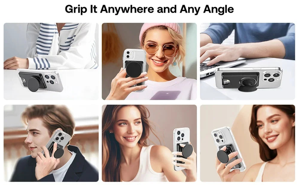 Magnetic Wallet With Expanding Grip For Phones Universal Card Holder Case Anti Scratch And Dustproof Back To School 2026