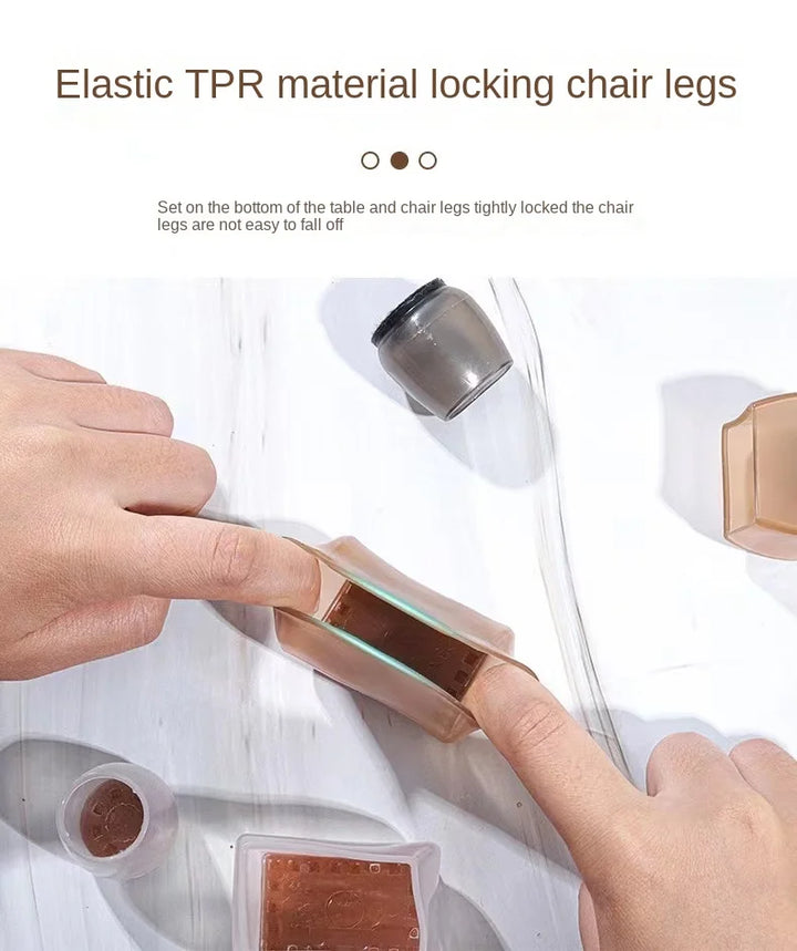 Silicone Non-Slip Furniture Leg Pads 16-Pack – Floor Protectors Chair Feet Leveling Mat 2026