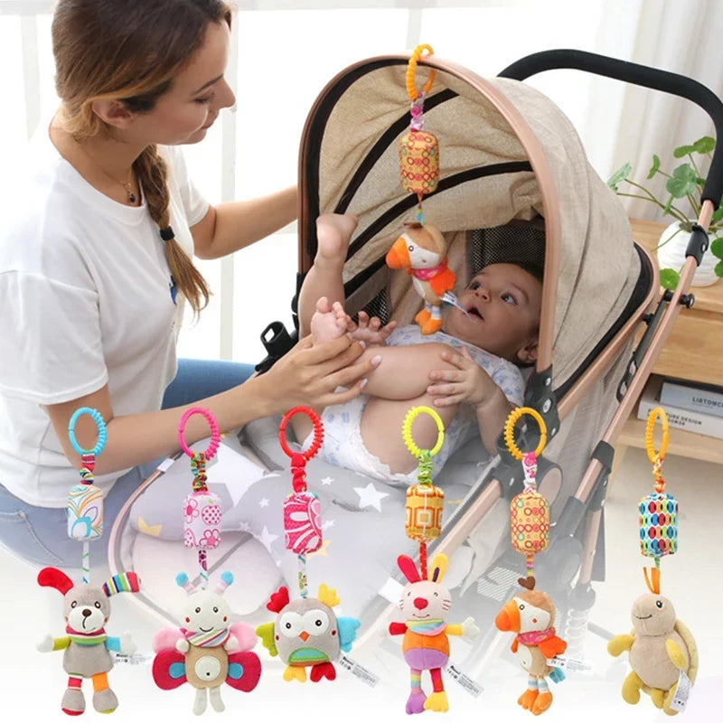 Baby Rattle Hanging Plush Toy Newborn Sensory Toys Gift