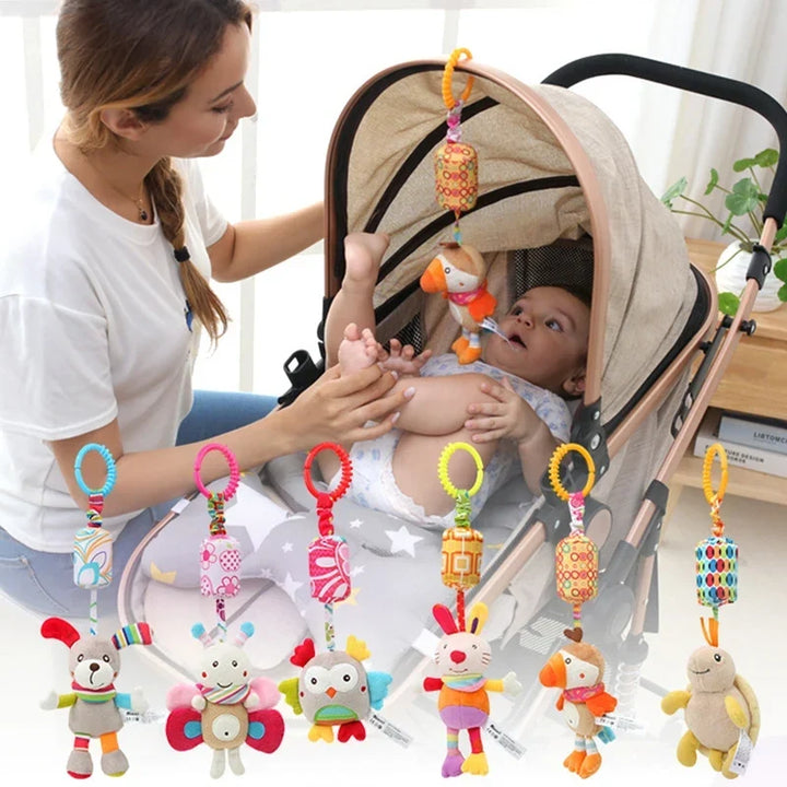 Baby Rattle Hanging Plush Toy Newborn Sensory Toys Gift