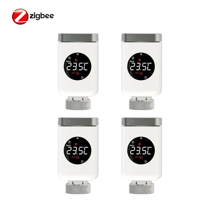 Smart Thermostat Radiator Valve TRV With WiFi ZigBee App Remote Control Energy Saving Fall 2025