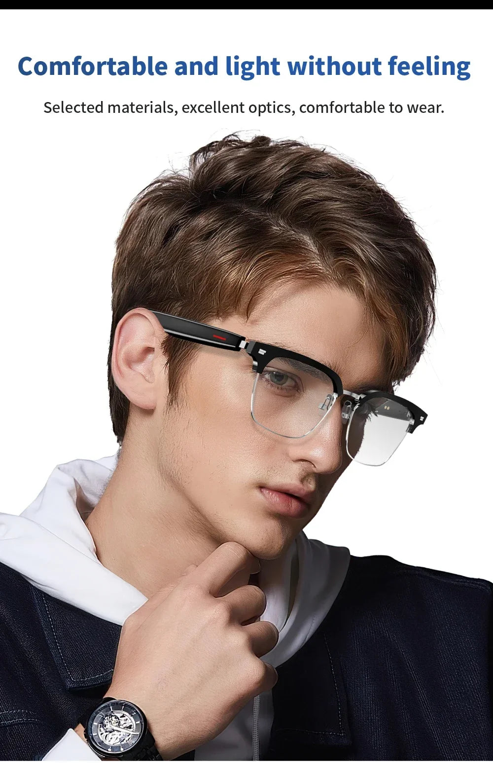 Smart Glasses Blue Light Polarized Audio Sunglasses
