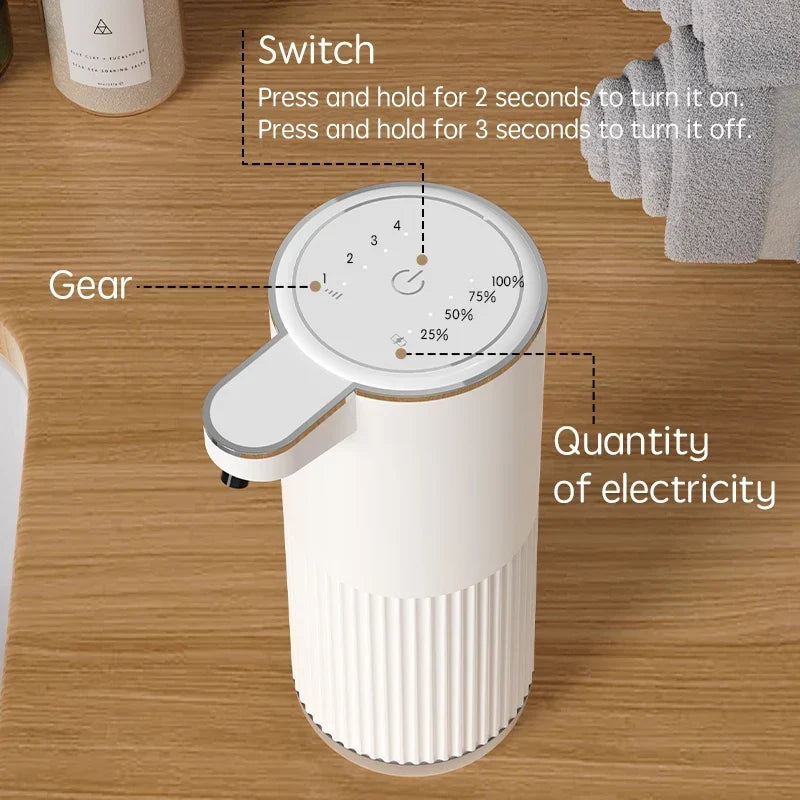 Automatic Soap Dispenser 360ML White Foam Liquid Dispenser