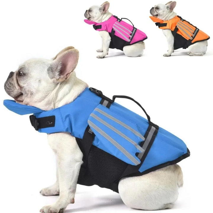 Dog Life Jacket with Chin Float &amp; Rescue Handle – Reflective Adjustable Oxford Swimming Vest All Sizes 2026