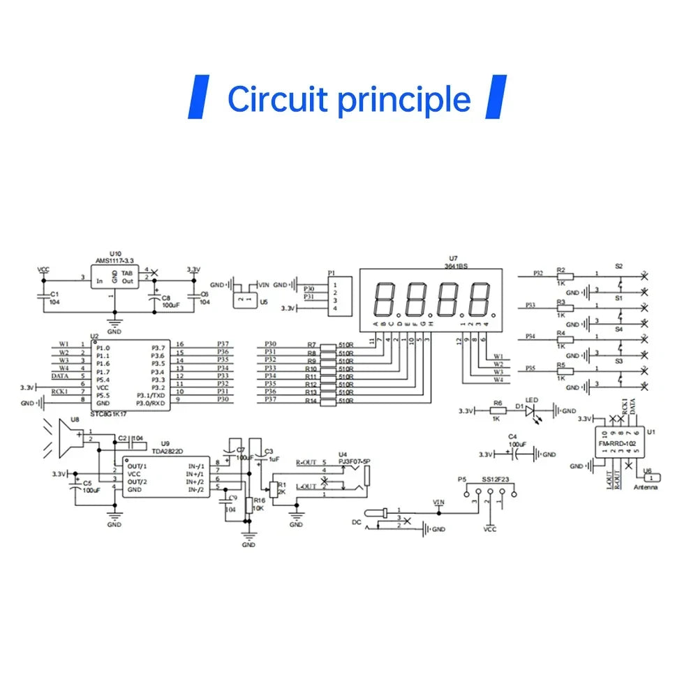 DIY FM Radio Kit 87-108MHz Adjustable Frequency Soldering Practice Kit Back to School 2026 Gift