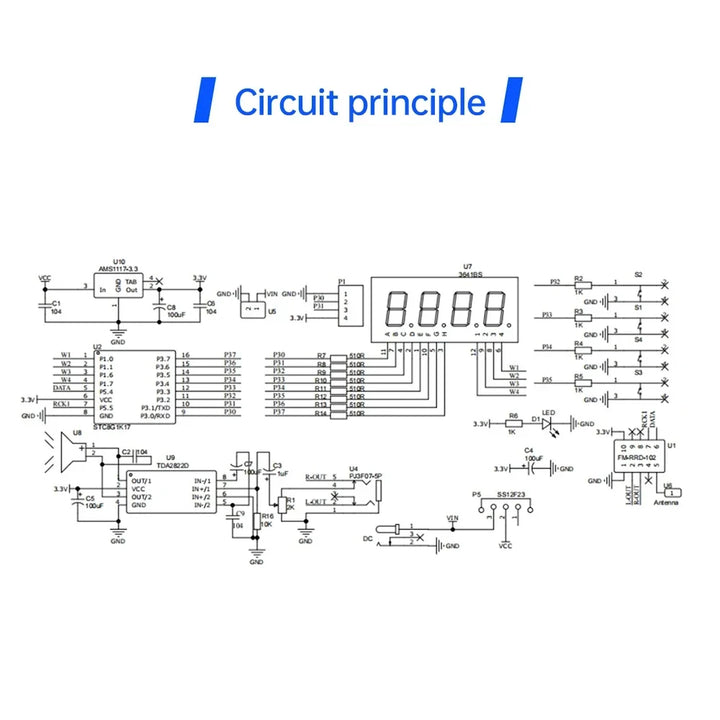 DIY FM Radio Kit 87-108MHz Adjustable Frequency Soldering Practice Kit Back to School 2026 Gift