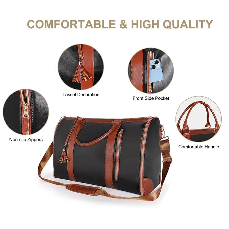 Folding Suit Storage Bag for Women - Large Capacity Waterproof Travel Organizer