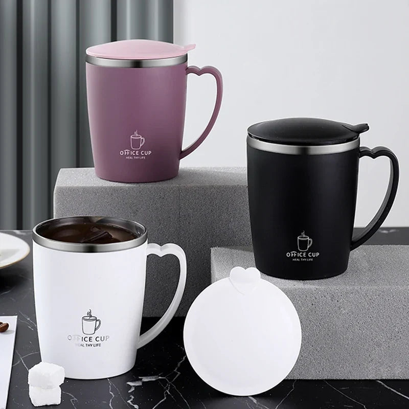 350ml Thermos Mug 304 Stainless Steel Insulated Cup With Handle
