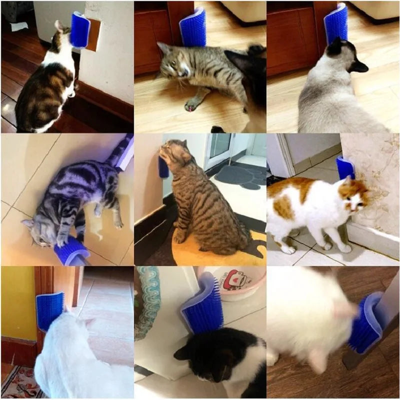 Cat Grooming Scratcher Brush &amp; Massager for Dogs and Cats - Pet Hair Remover, 8 colours