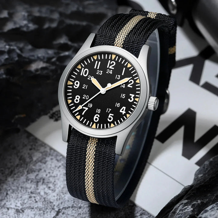 Military Quartz Field Watch 37mm Sapphire Fall 2025