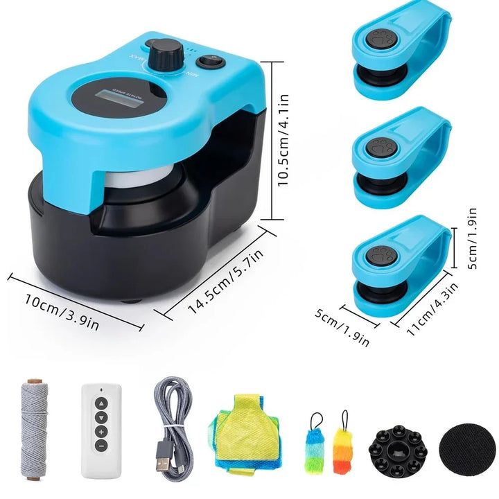 Adjustable Speed Cat Wheel Exerciser - Indoor Treadmill for Active Cats, Remote Control Toy
