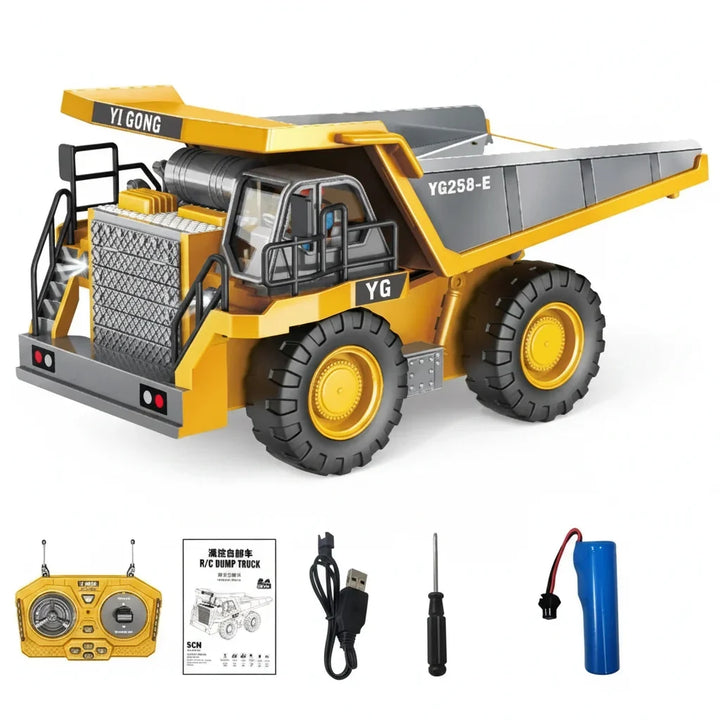Remote Control Excavator Toy 4x4 Durable Alloy Construction Vehicle TikTok Viral Fall 2025 Kids Gift