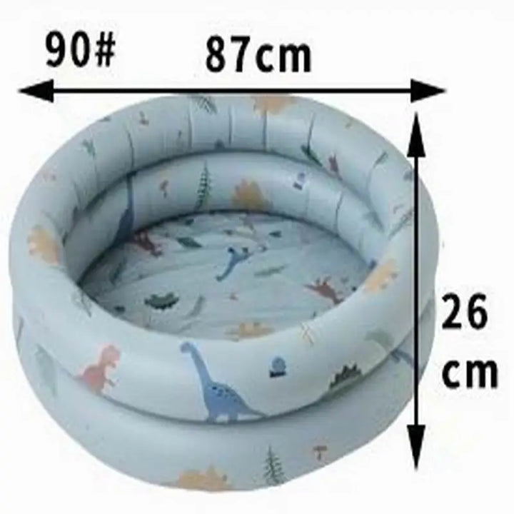 Inflatable Mermaid and Dinosaur Swimming Pool for Kids, Durable PVC, Multiple Sizes 90CM-150CM, Fun Outdoor Summer Activity