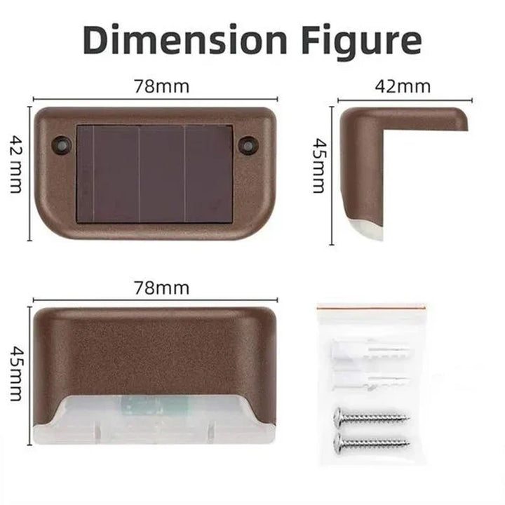 Solar Deck Lights Outdoor Waterproof LED Fence Lights for Patio Stairs Pathway Fall 2026 Eco Friendly