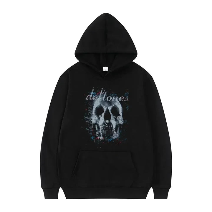 Oversized Unisex Hoodie - Retro Punk, Polyester, Street