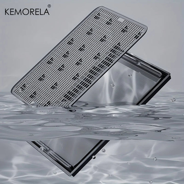 KEMORELA Extra Large Stainless Steel Cat Litter Box – Semi-Enclosed Leak-Proof High-Sided with Mat 2026