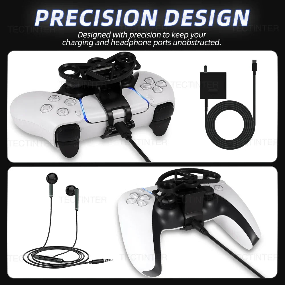 PS5 Controller Mini Steering Wheel Racing Gamepad Accessory 360 Degree Rotation Enhanced Gameplay Summer 2026 Gift