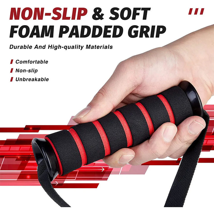 Heavy Duty D-Ring Metal Gym Handles - Fitness Equipment for Cable Machines &amp; Resistance Bands