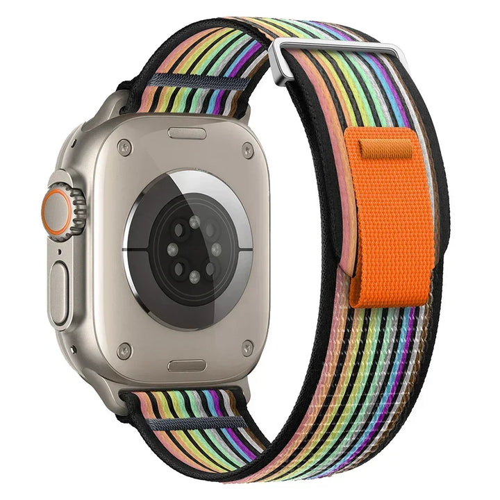 Nylon Trail Loop Apple Watch Band - Breathable Sport Strap for Ultra 3 2, Series 11 10 9 8 7 41-49mm
