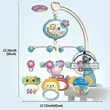 Crib Mobile Remote Music Light Newborn Sensory Toys