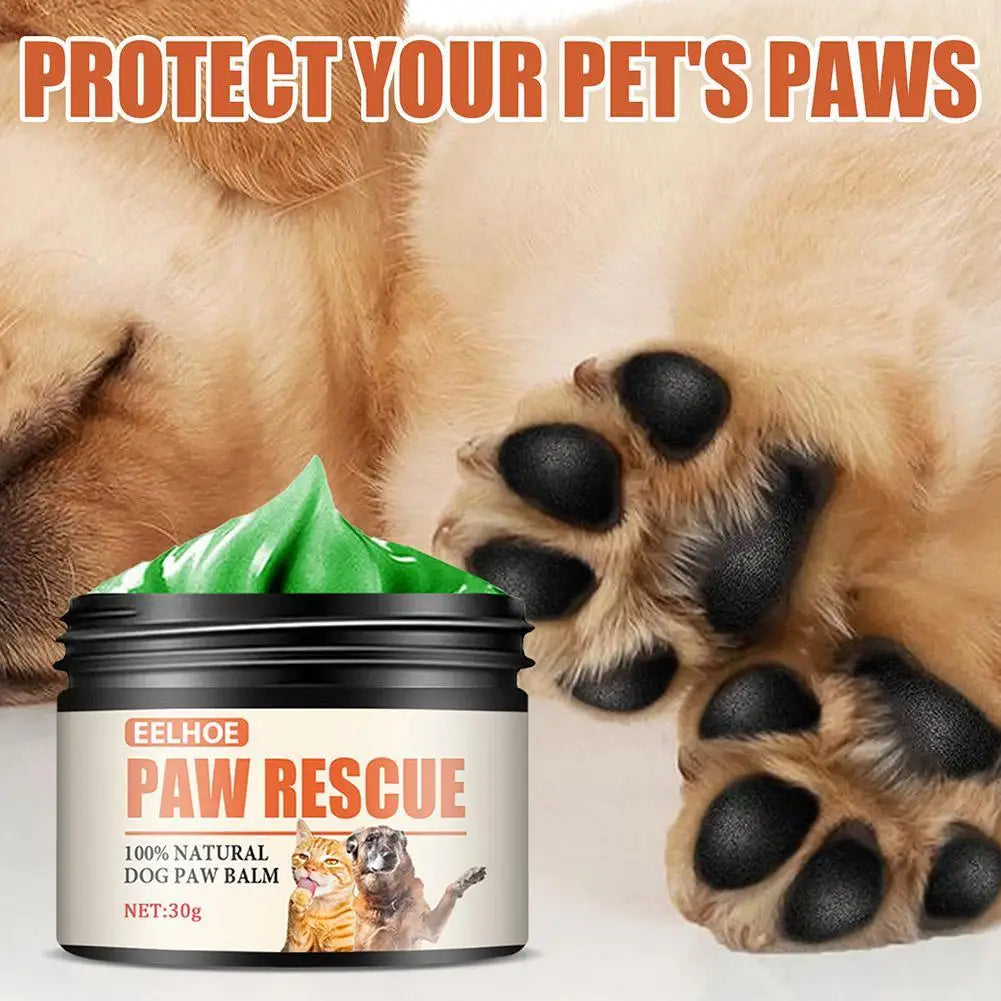 Pet Paw Balm for Dogs &amp; Cats - Moisturizing Foot Care Cream, Protective Oil for Winter Paw Health