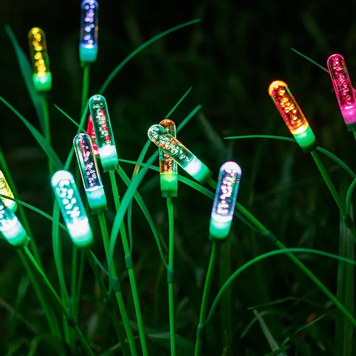 LED Solar Reed Garden Lights Plastic Outdoor Waterproof Swaying Pathway Lamps Summer 2026 Patio Decor