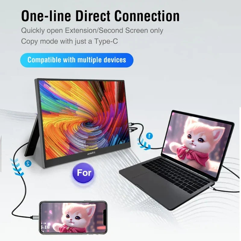 Portable Monitor 14.1 Inch Touch IPS HDR10 Second Screen