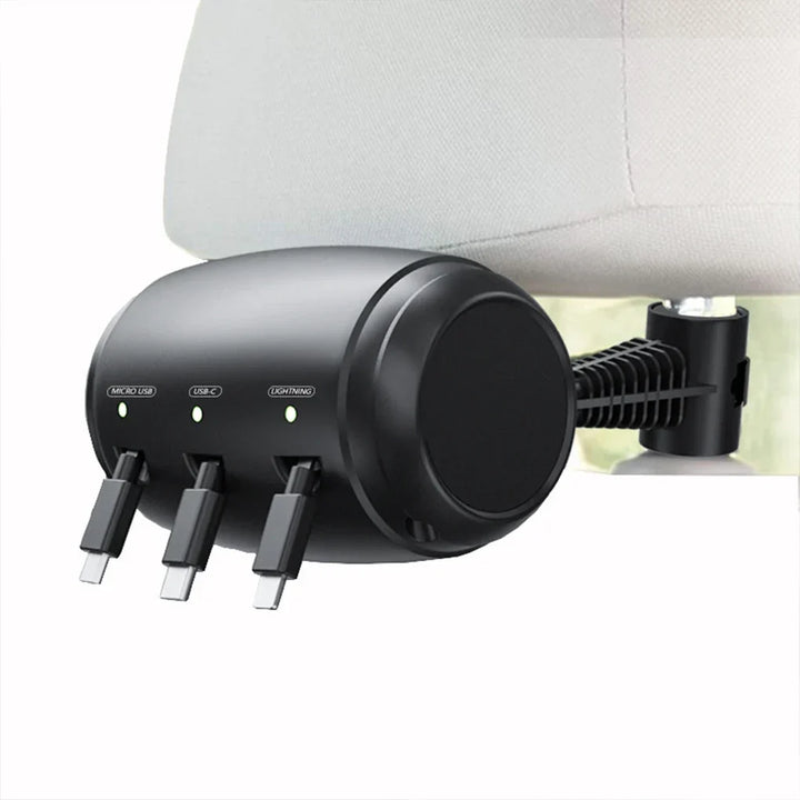 Car Charger With Retractable Cord – 3 In 1 Fast Charging Station For Phones And Tablets, Summer Road Trip 2026