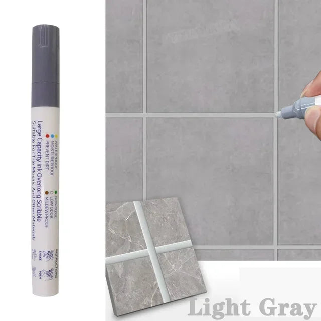 Waterproof Grout Pen Tile Marker Permanent Seam Repair Bathroom Kitchen Floor Wall