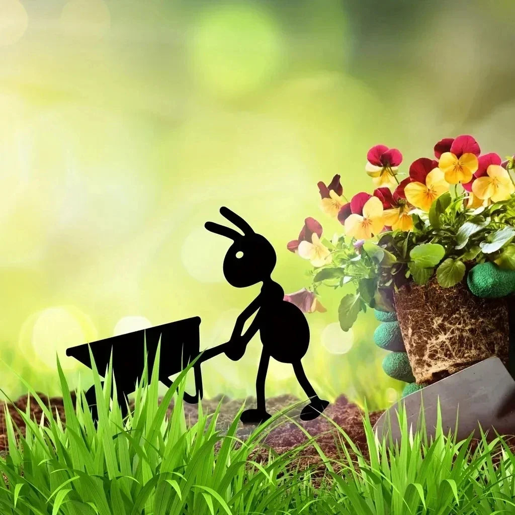 Ant Garden Decor Metal Yard Ants Garden Stakes Backyard Lawn Art TikTok Viral Summer 2026 Gift