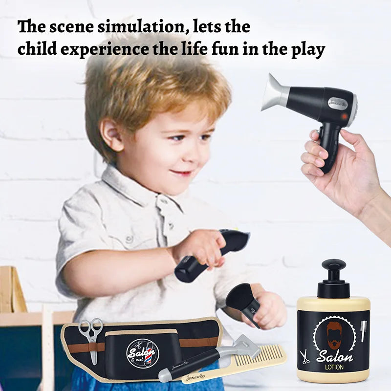 Kids Hair Styling Set - Pretend Hair Salon Kit For Dress Up Play, Birthday Gift, Back To School 2025