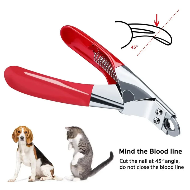 Stainless Steel Pet Nail Clipper - Dog &amp; Cat Grooming Tool for Small to Medium Pets, Nail Care