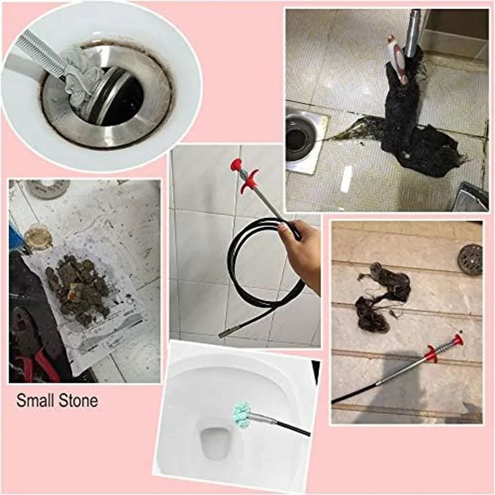Drain Snake 22.5 Inch Flexible Sink Auger Kitchen Clog Remover Hair Debris Eco Friendly Home Repair Fall 2026