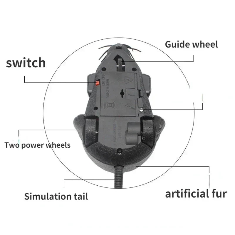 Rat Funny Cat Toy With Remote Control Mouse - Cute Wireless Pet Supplies for Cats