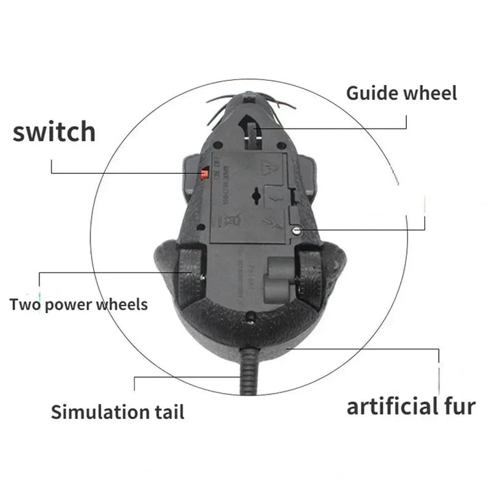Rat Funny Cat Toy With Remote Control Mouse - Cute Wireless Pet Supplies for Cats