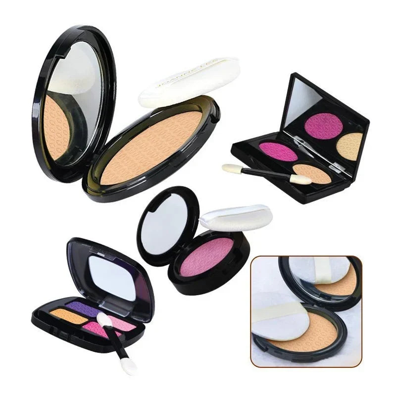 Kids Makeup Set - Pretend Play Kit With Lipstick Nail Polish Eye Shadow In Leopard Case CE Certified Toy Back To School