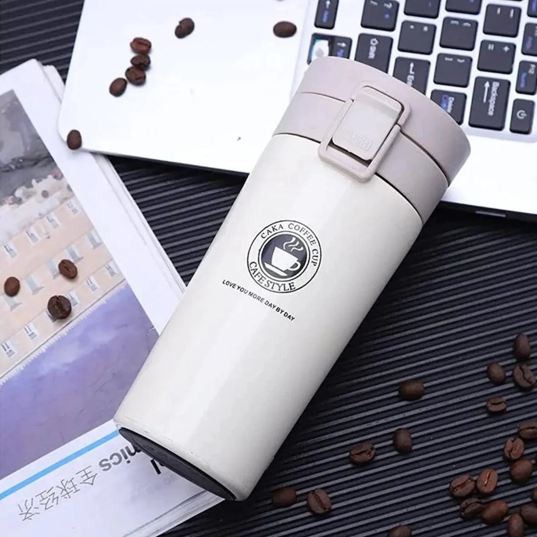 380ml Stainless Steel Vacuum Insulated Coffee Cup - Double Layer Tea Mug for Outdoor Sports, Leak-Proof Travel Bottle