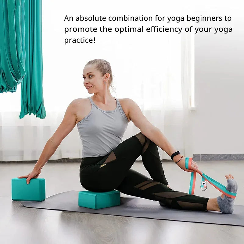 Yoga Fitness Blocks - EVA Pilates Bricks for Home Exercise, Reinforcement Mats &amp; Supplies