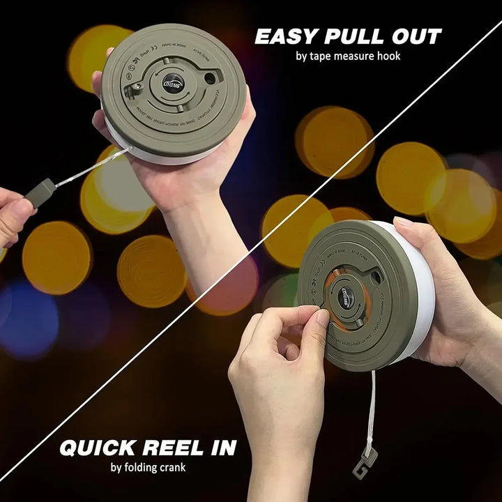 2-in-1 LED Reel Camping String Light – USB Rechargeable Portable Atmosphere Lantern Garden Tent Decor 2026
