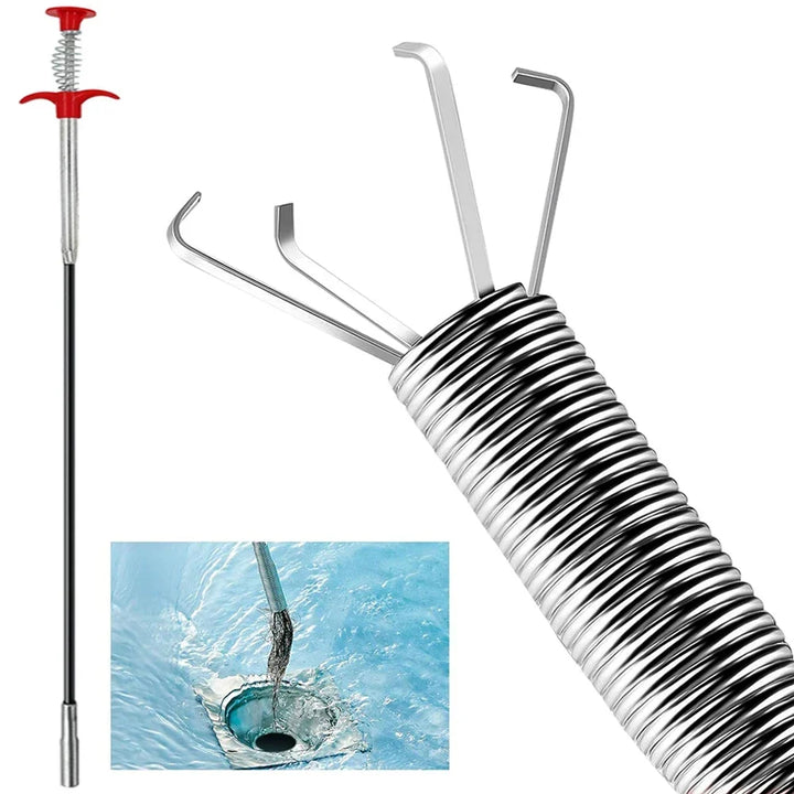 Drain Snake 22.5 Inch Flexible Sink Auger Kitchen Clog Remover Hair Debris Eco Friendly Home Repair Fall 2026